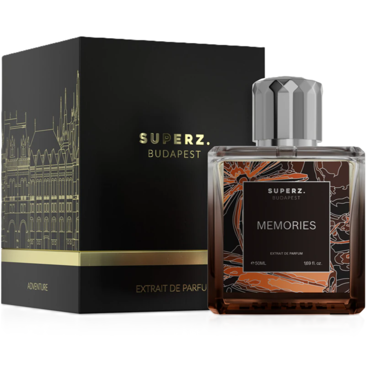 香水(ユニセックス) SUPERZ BUDAPEST MEMORIES GOLD 50ml Superz. Budapest Memories Gold Extrait de Parfum - Unisex