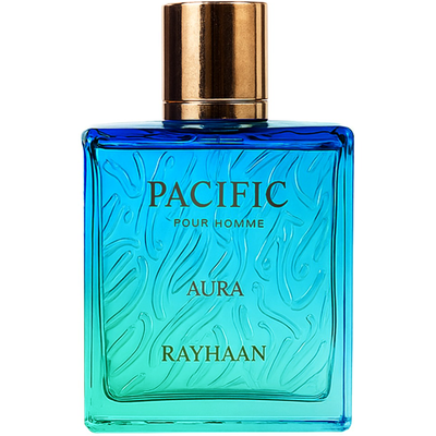Hawas La Mer and Rayhaan Pacific Aura bottles