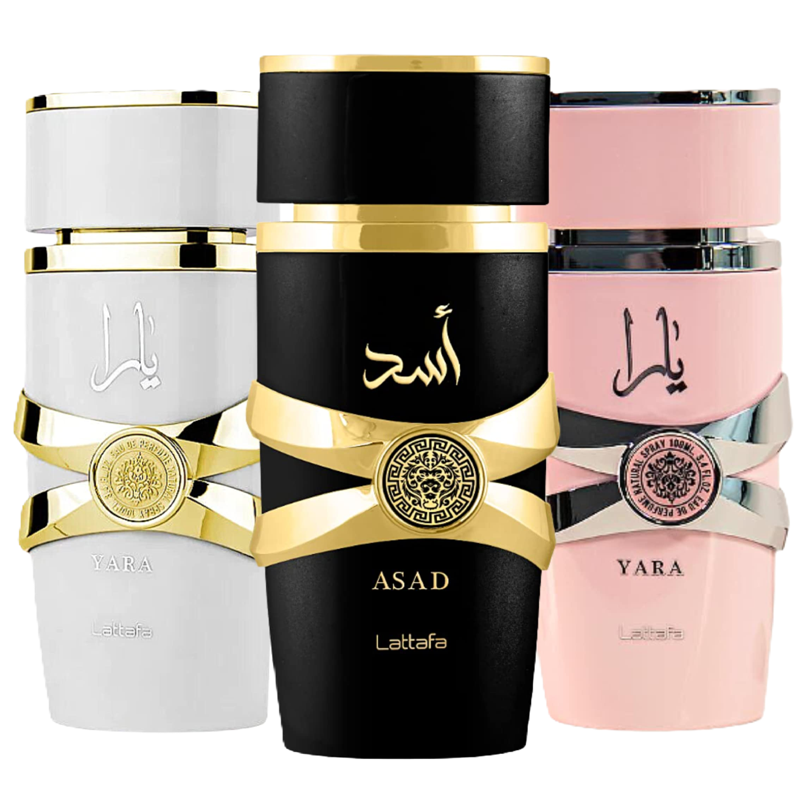 Lattafa Yara, Yara Moi & Asad Fragrance Bundle for Everyone