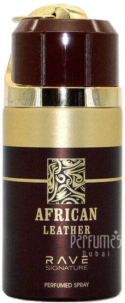 Rave Signature African Leather Perfumed Deodorant Spray for Everyone