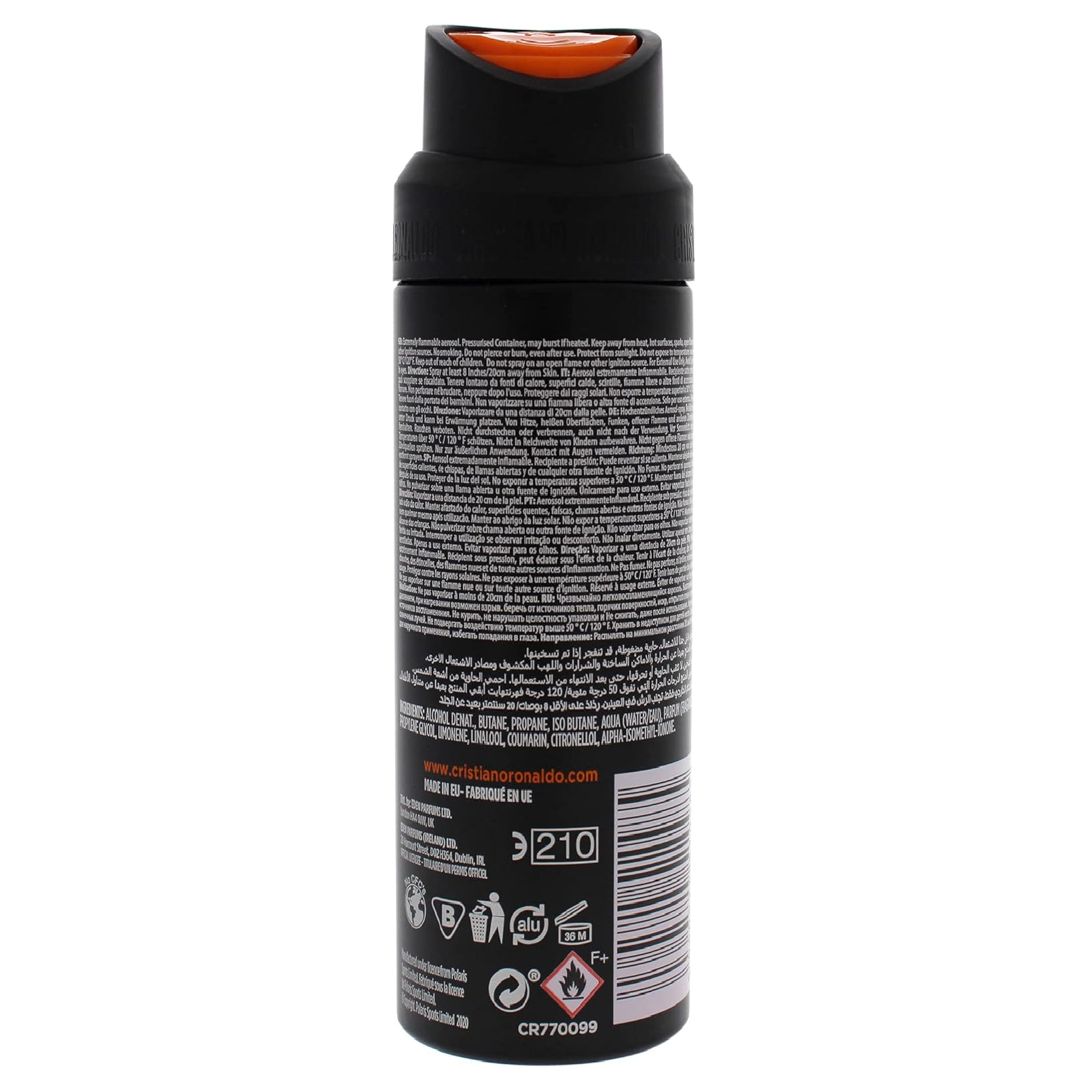 Cristiano Ronaldo CR7 Game On Body Spray for Men