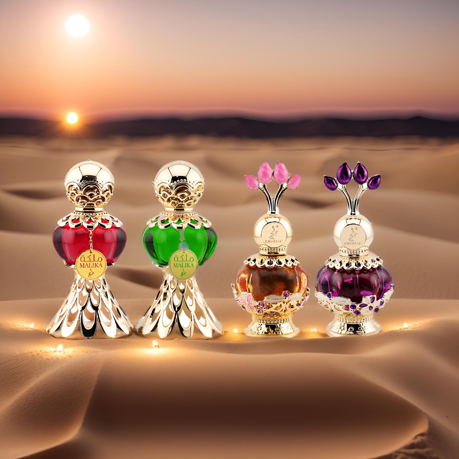 Khadlaj Malika 4pc Concentrated Perfume Oil Collection Gift Set for Women