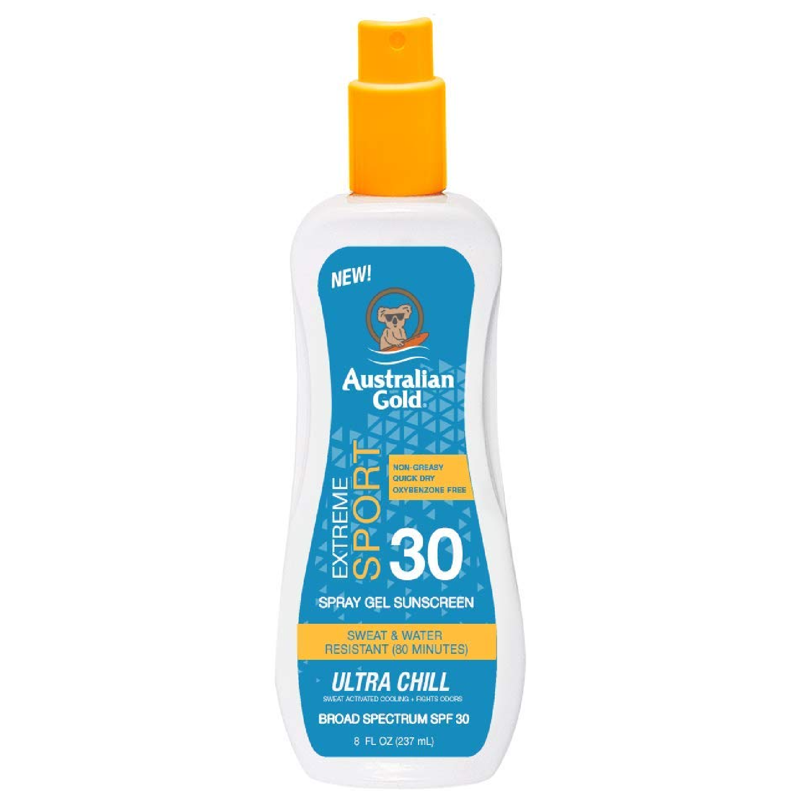 Australian Gold Extreme Sport Spray Gel With Ultra Chill Spf 30 for Everyone