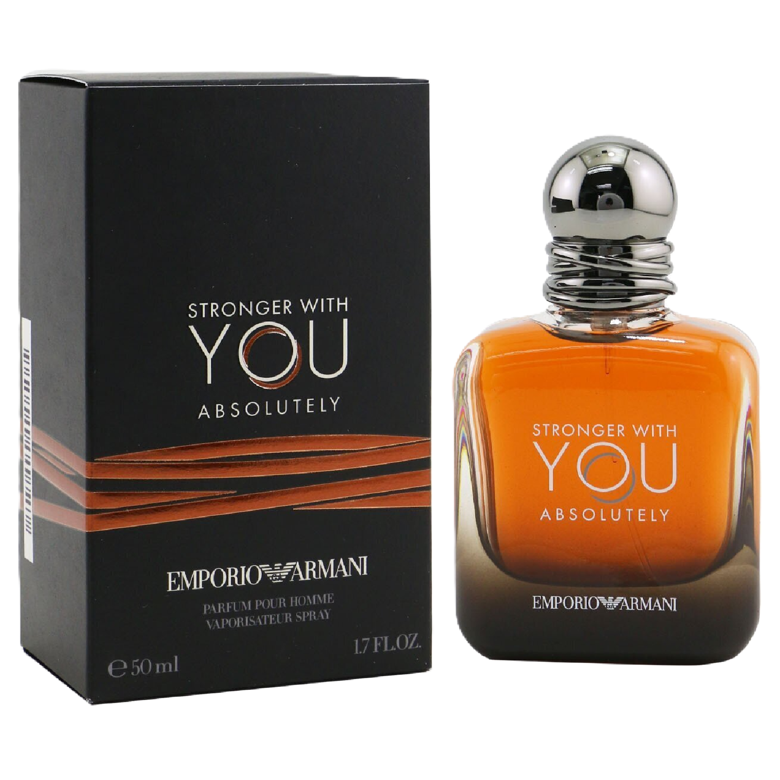 STRONGER WITH YOU ABSOLUTELY、 100mlの男性用 Giorgio Armani Emporio Stronger With You Absolutely Eau de