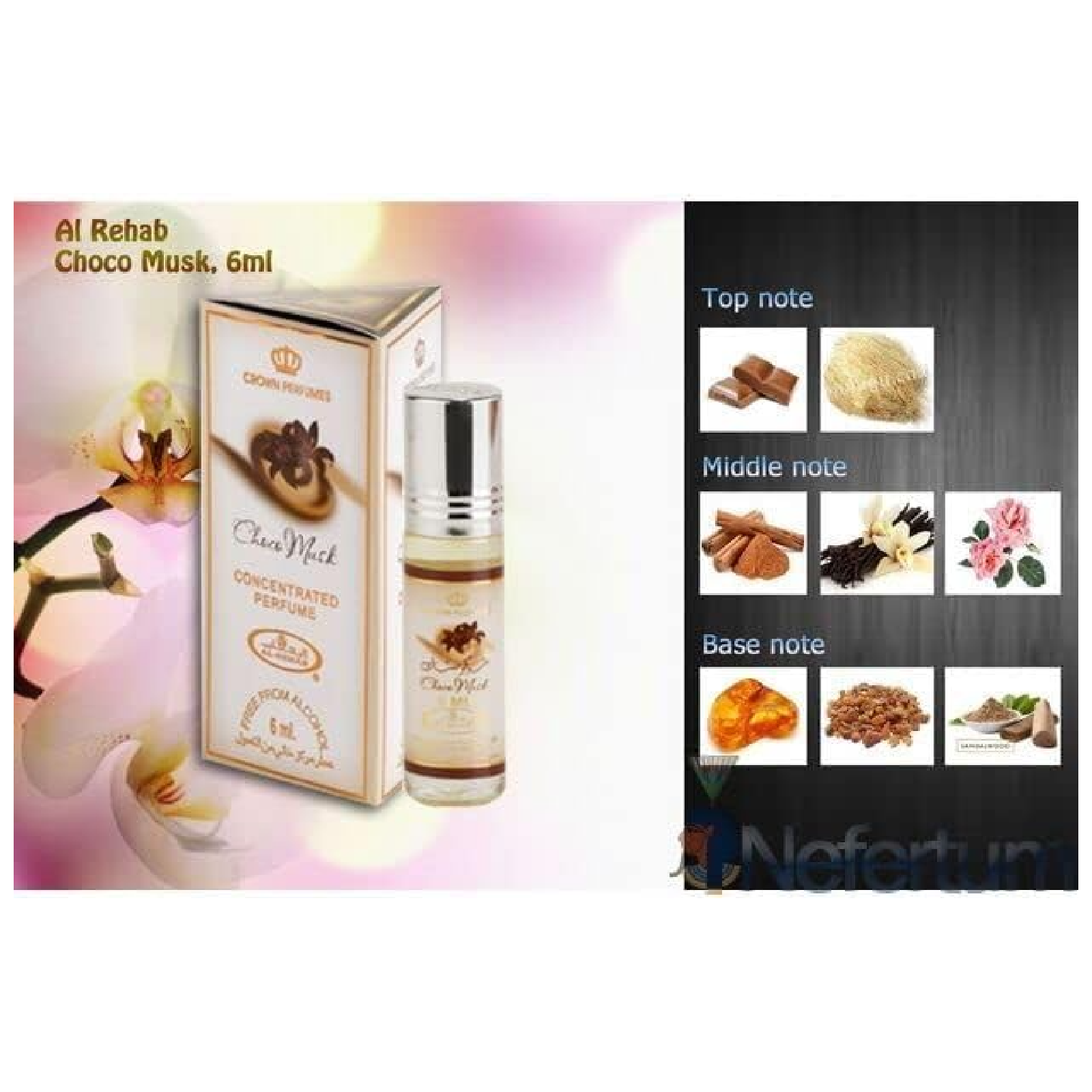 Al-Rehab Choco Musk Concentrated Perfume Oil for Everyone