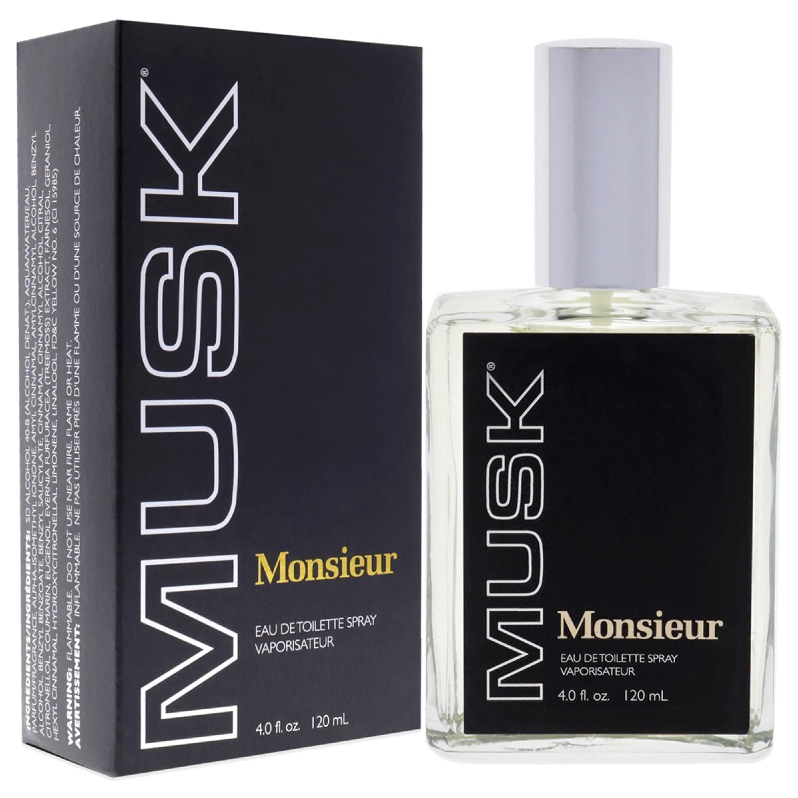 Monsieur Musk Eau de Toilette for Men - Exotic & Masculine