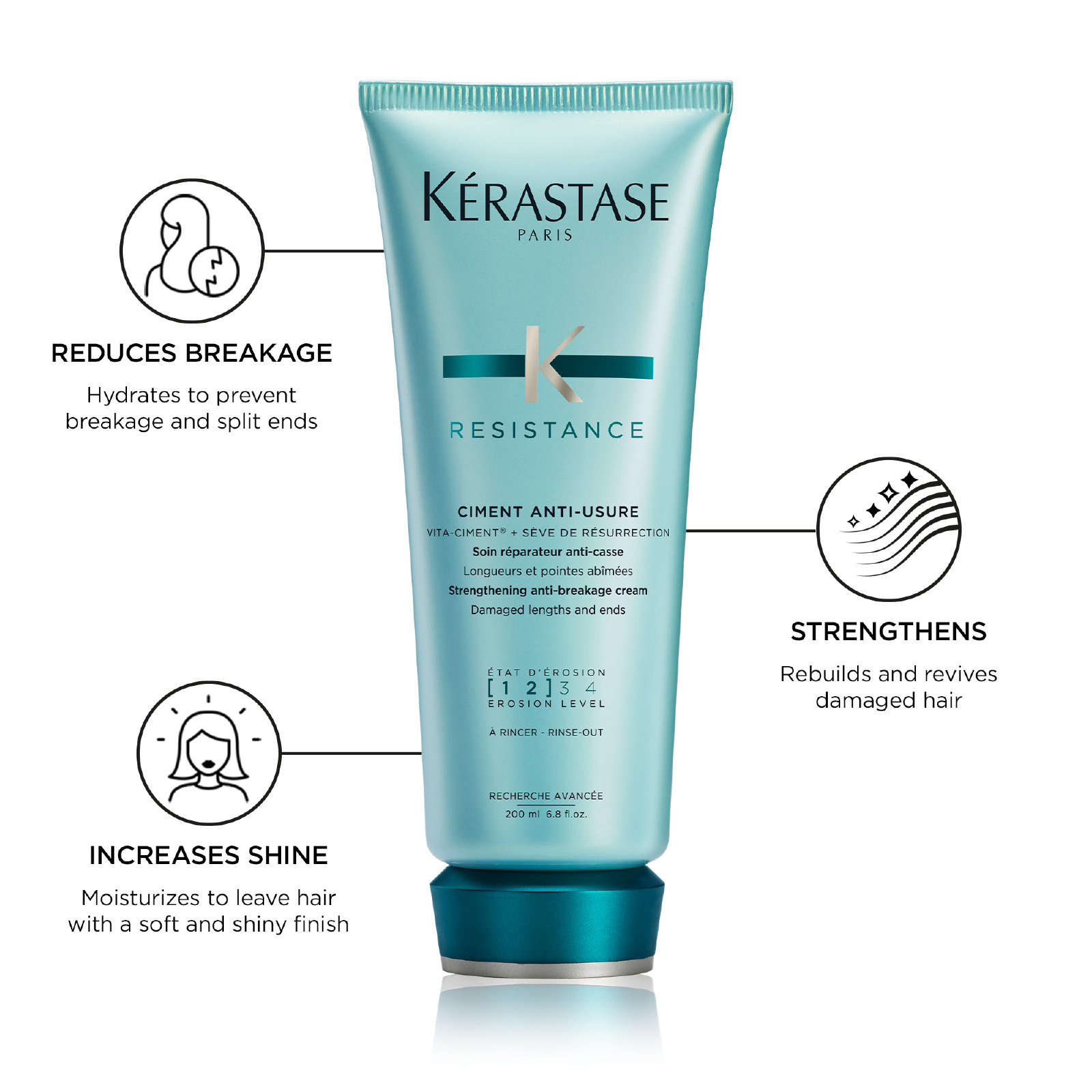 Kerastase Resistance Ciment Anti-Usure Strengthening Anti-Breakage Cream for Women