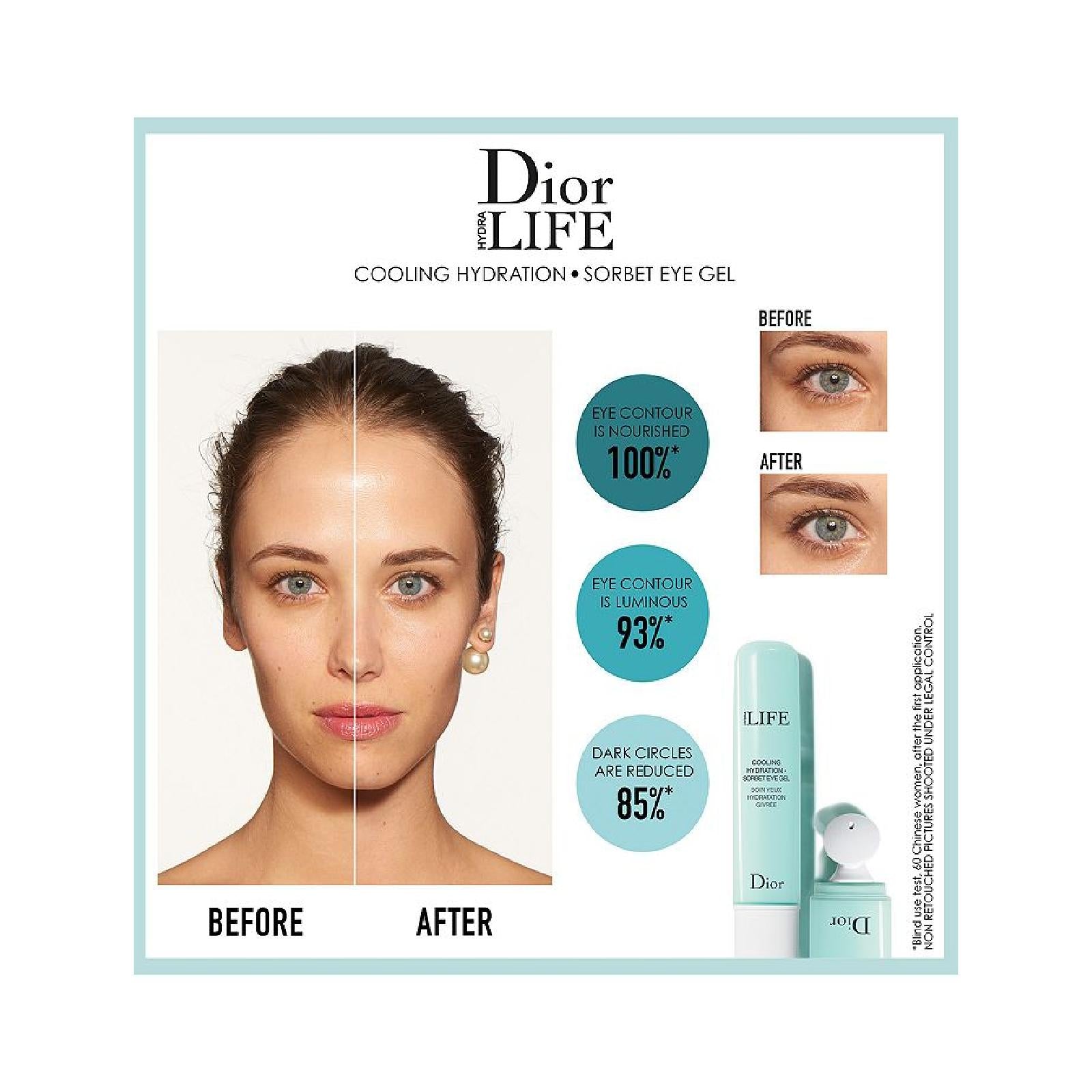 Dior Hydra Life Cooling Hydration Sorbet Eye Gel for Women