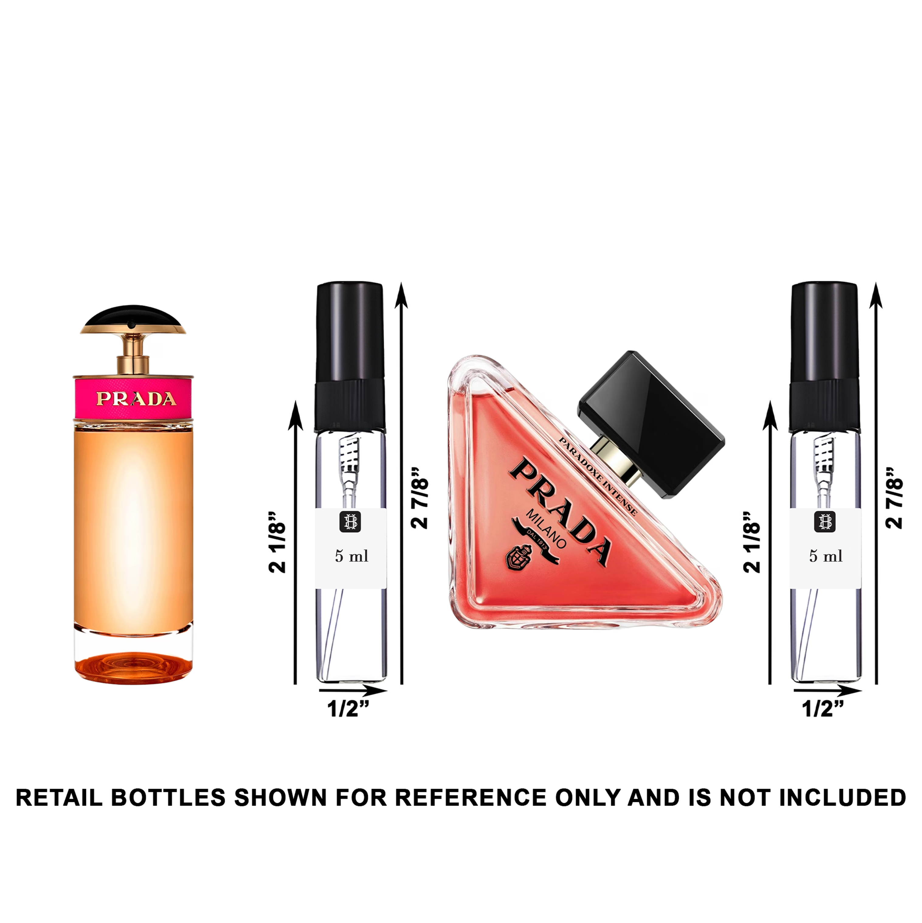 Prada Candy & Paradoxe Intense Decant Bundle for Women