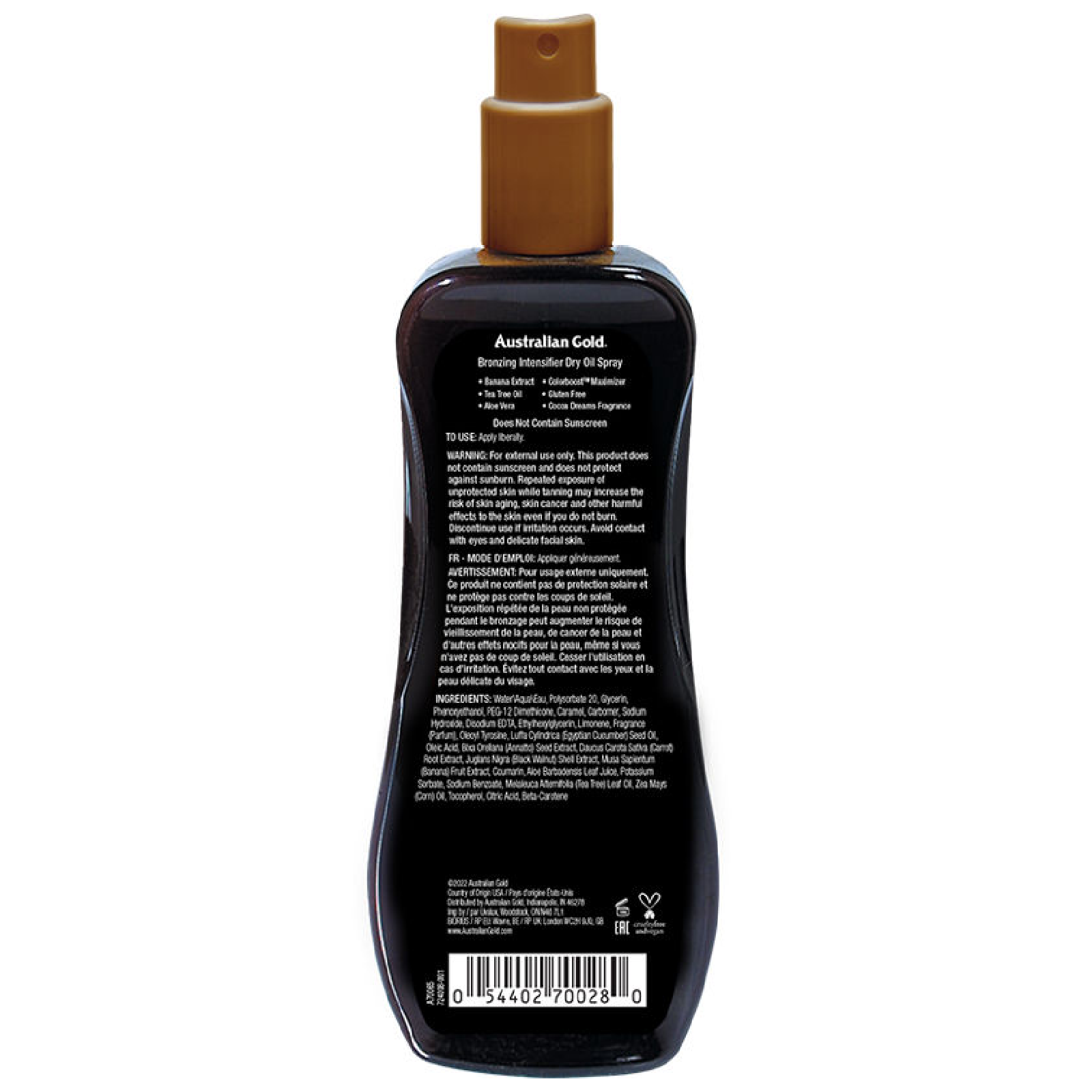 Australian Gold Bronzing Dry Oil Spray Intensifier