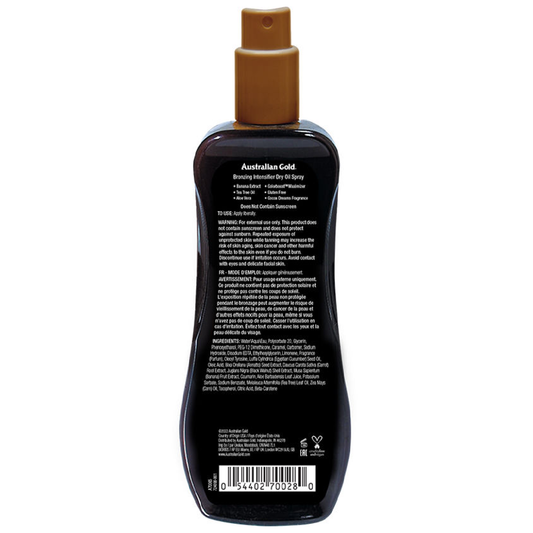 Australian Gold Bronzing Dry Oil Spray – Selbstbräunendes Trockenöl Für Strahlenden Teint (2er Pack)