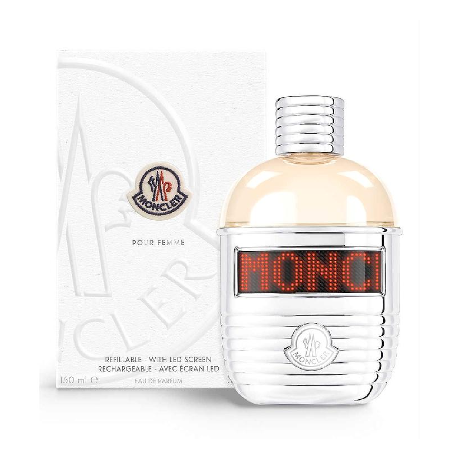 Moncler Pour Femme Refillable With Led Screen Eau de Parfum for Women
