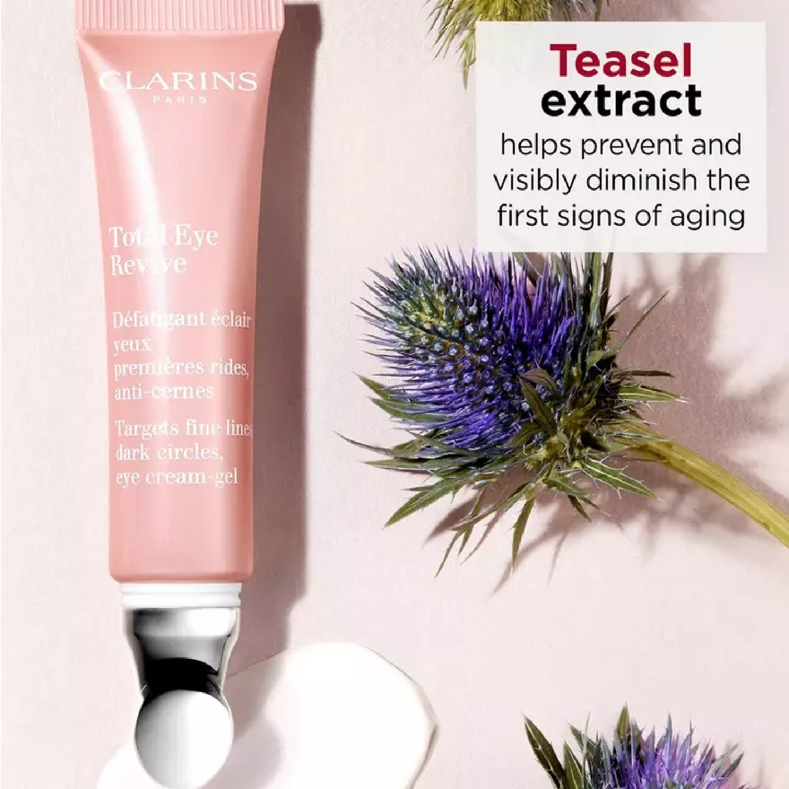 Clarins Total Eye Revive Targets Fine Lines Dark Circles Eye Cream-gel