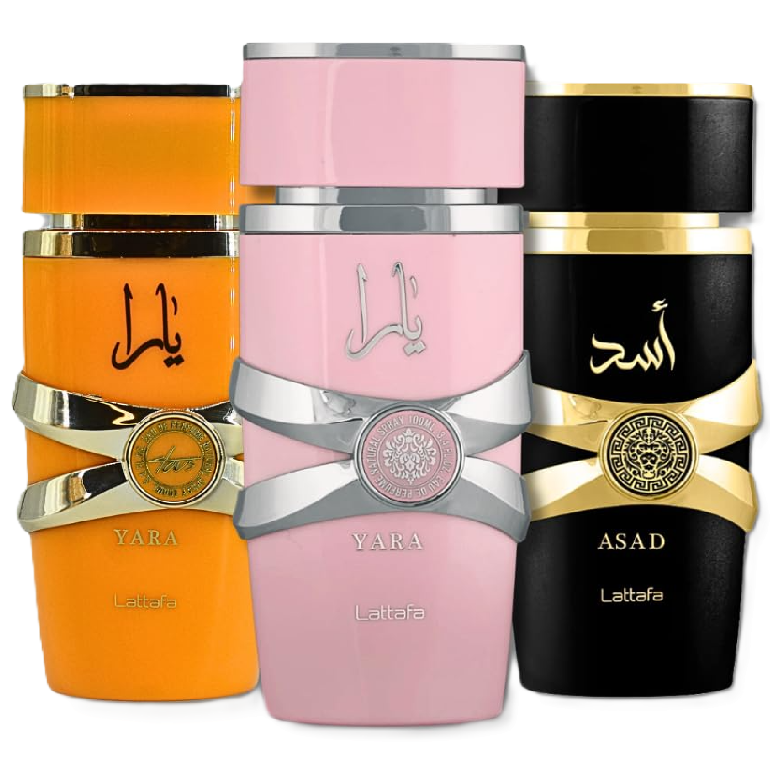 Lattafa Yara, Yara Tous & Asad Fragrance Bundle for Everyone