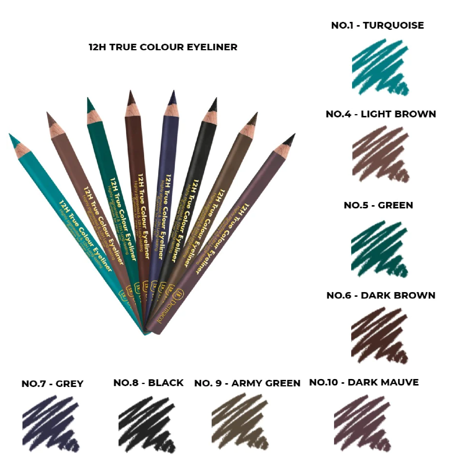 Dermacol 12h True Colour Eyeliner for Women