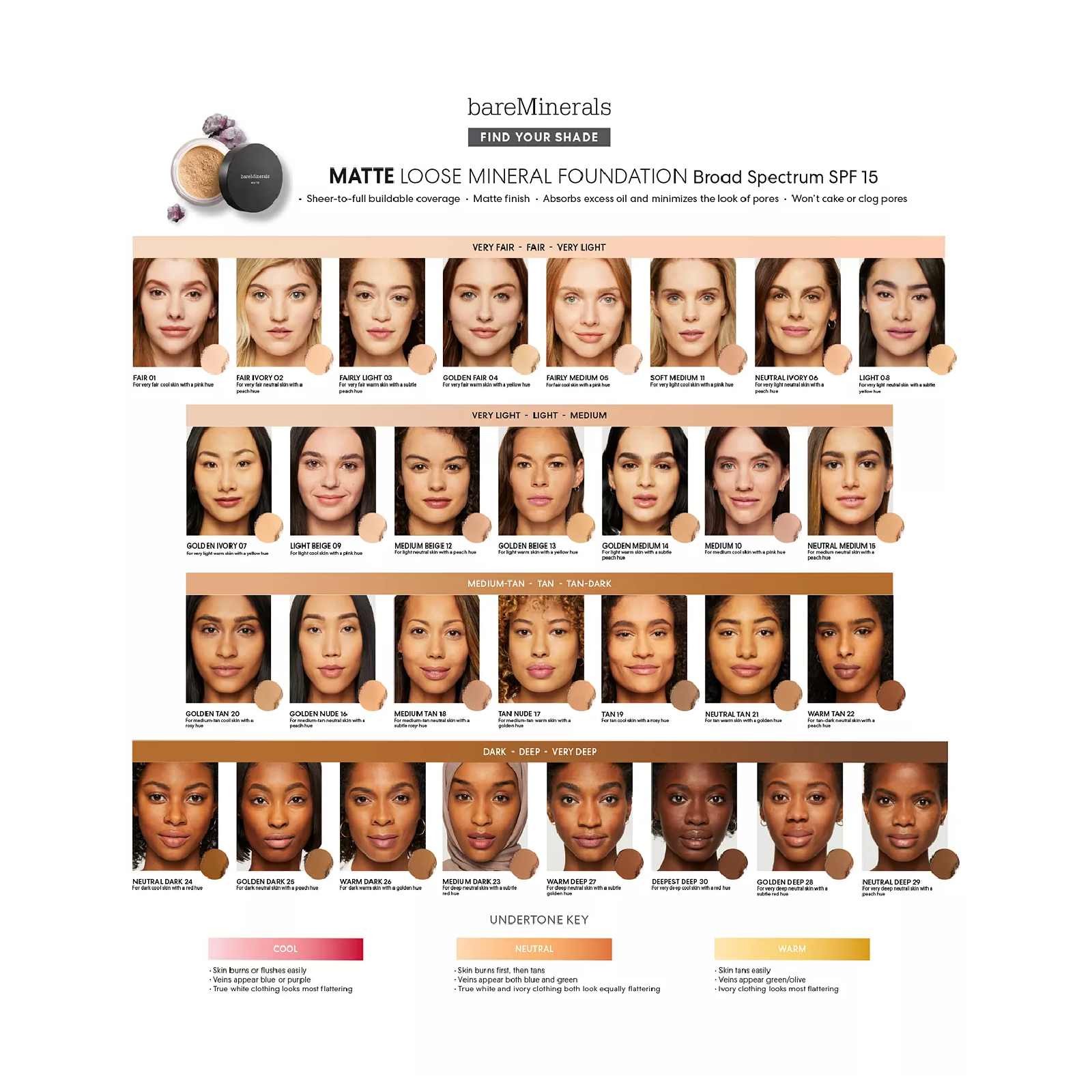 Bareminerals Loose Powder Matte Foundation SPF 15