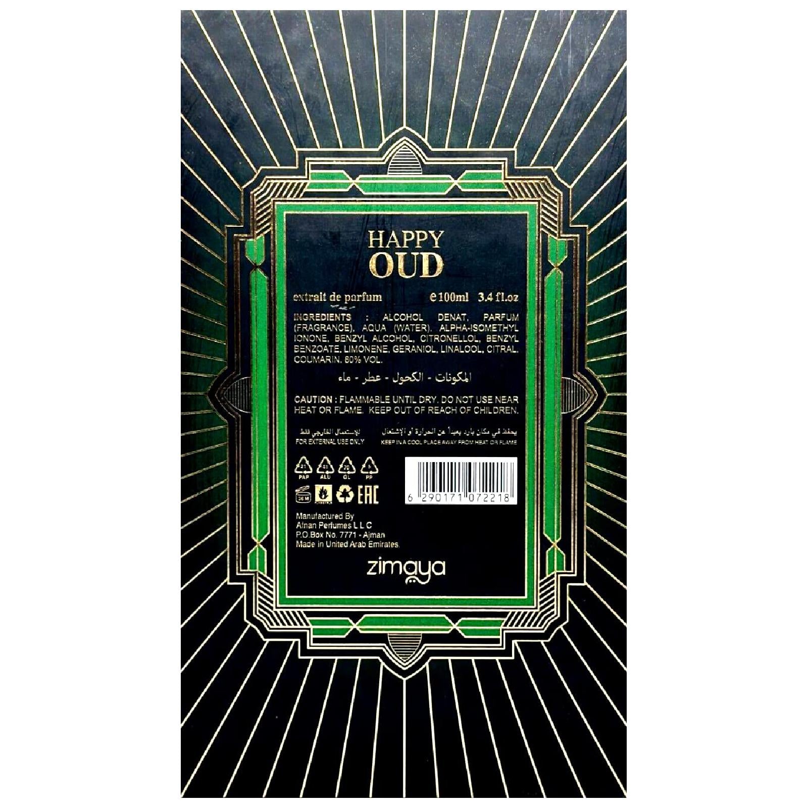 Zimaya Happy Oud Eau de Parfum for Everyone