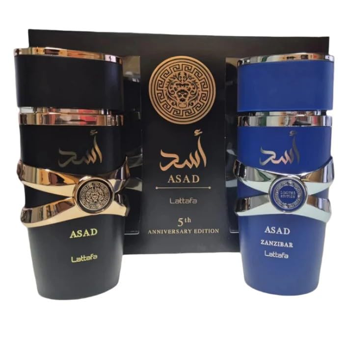 Lattafa Asad 5th Anniversary Gift Set for Men - Bold Scents