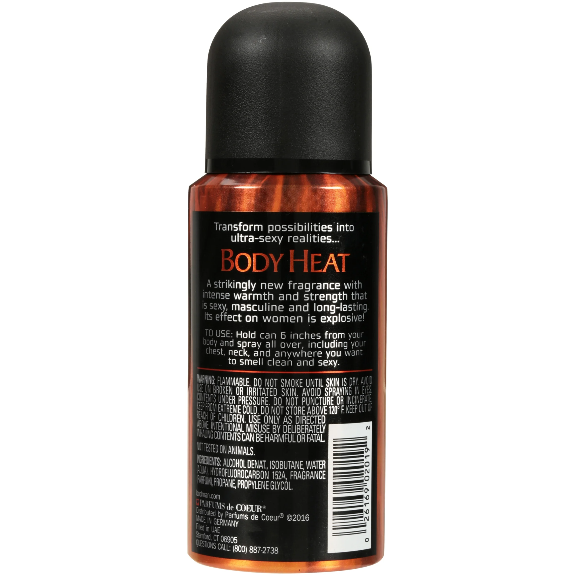 Body Heat Parfums De Coeur Sexy X2 Fragrance Body Spray for Men