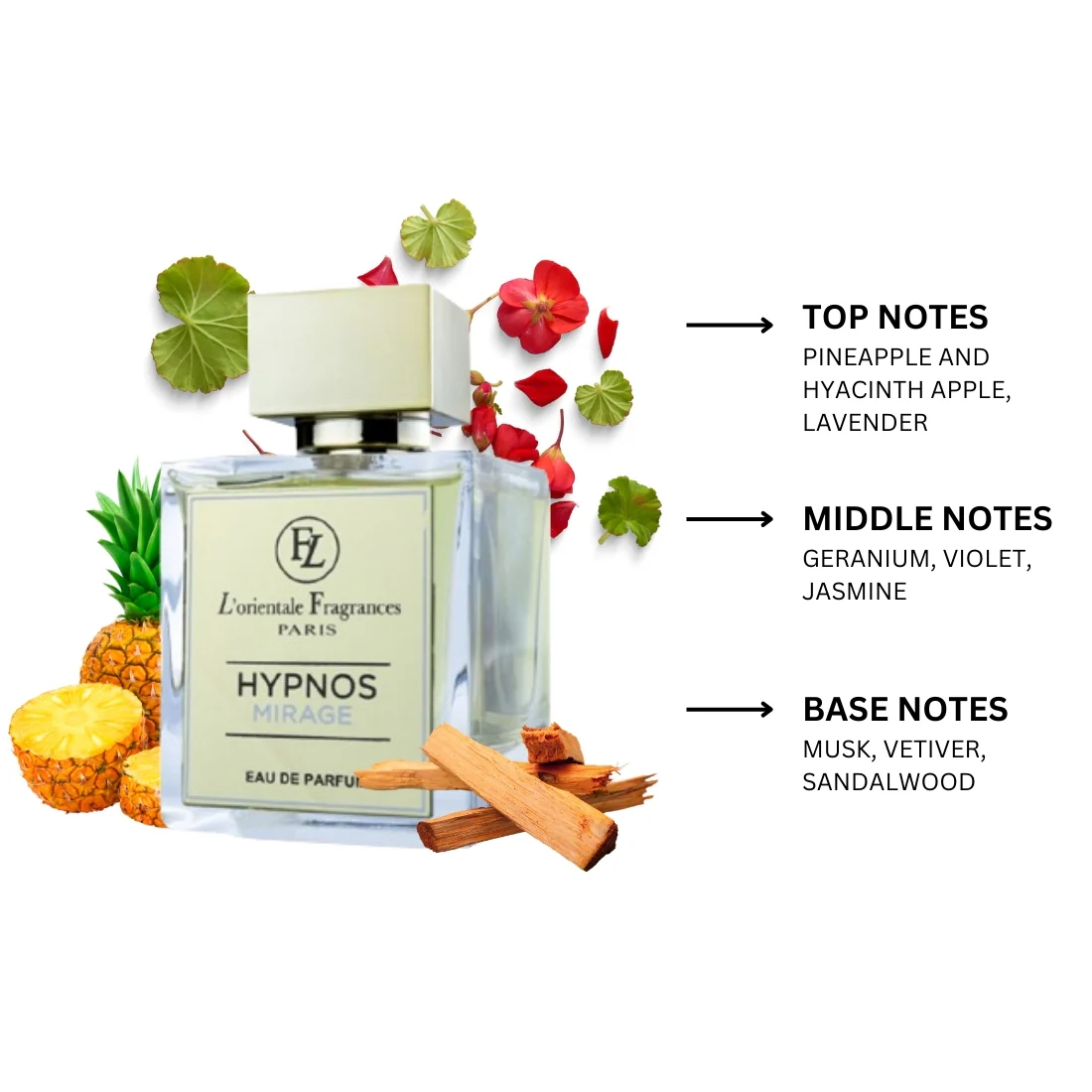 L'orientale Fragrances Hypnos Mirage Eau de Parfum for Men