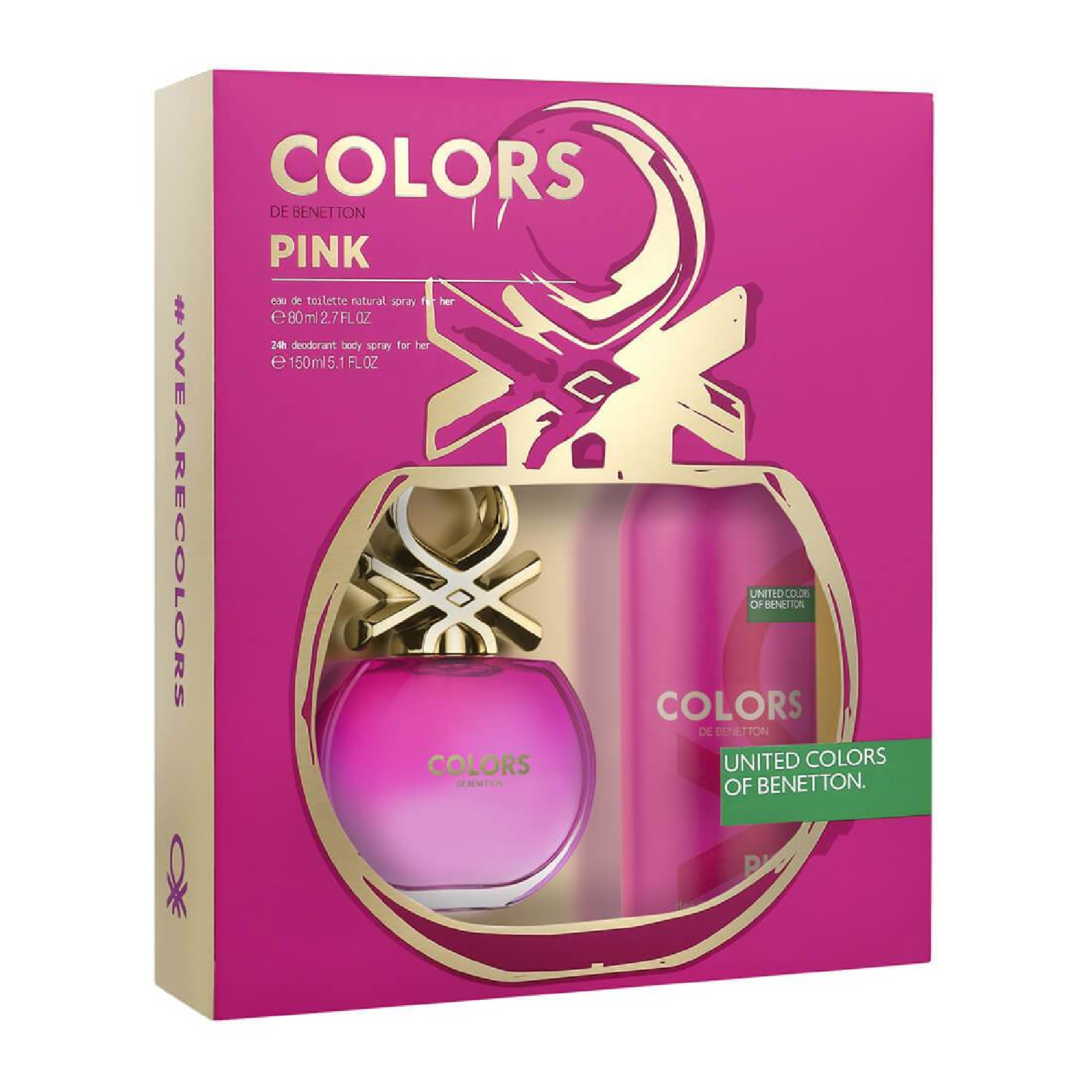 Benetton Colors Pink Gift Set for Women