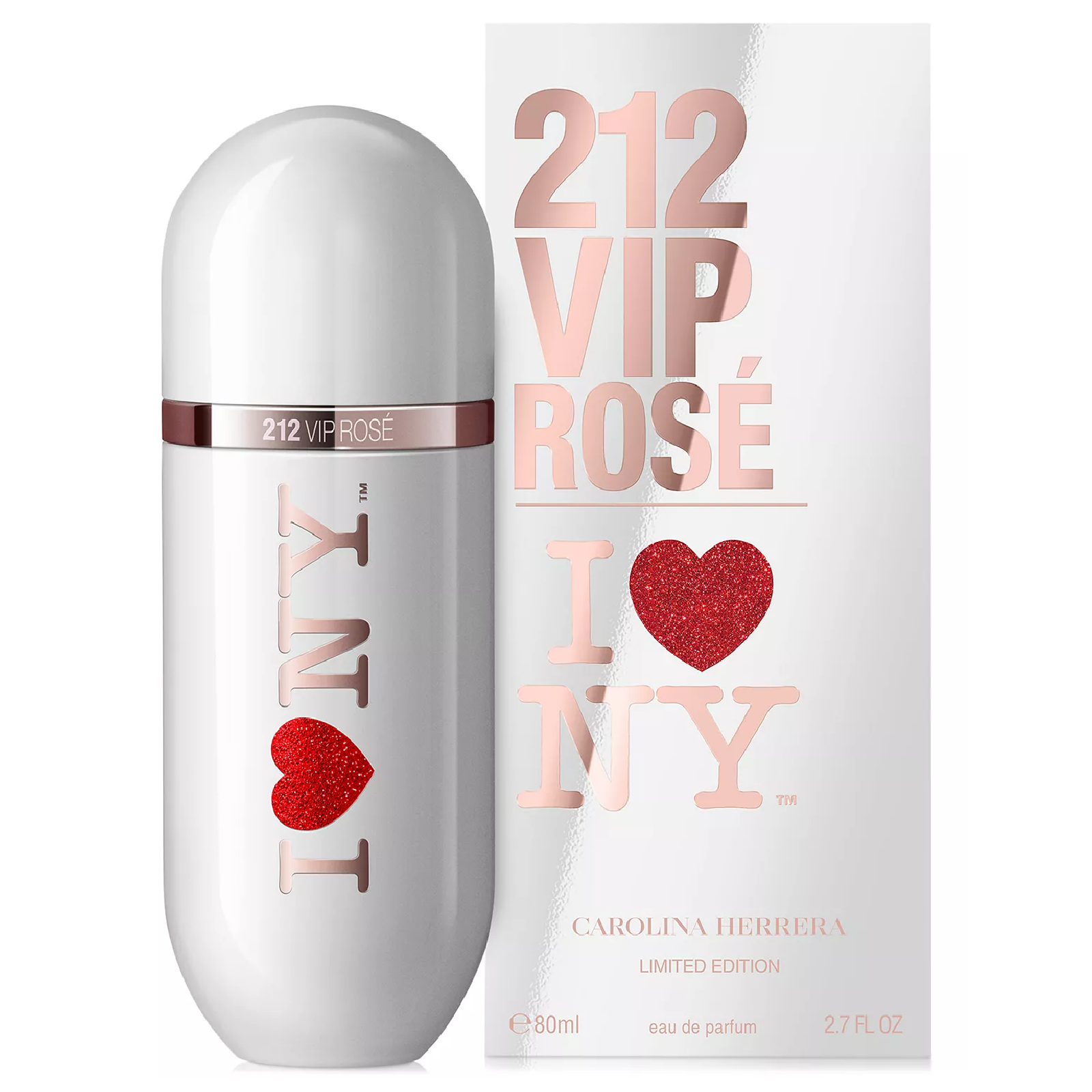 Carolina Herrera 212 VIP Rose I Love NY Limited Edition Eau de Parfum for Women