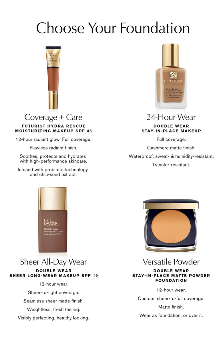 Estee Lauder Double Wear Stay in Place Makeup for Women